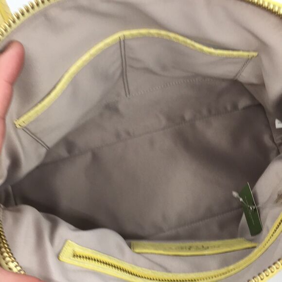 Kate Spade Madison Ave. Light Canary Yellow Court Margot Snakeskin Embossed - Picture 14 of 17